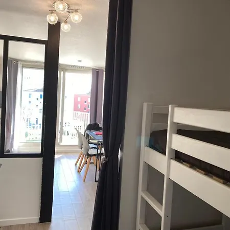 Studio Cabine Vue Port - Clim - Wifi - Parking Prive
