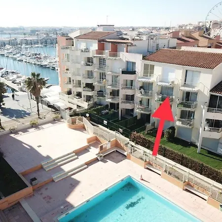 Studio Cabine Vue Port - Clim - Wifi - Parking Prive Apartment Agde